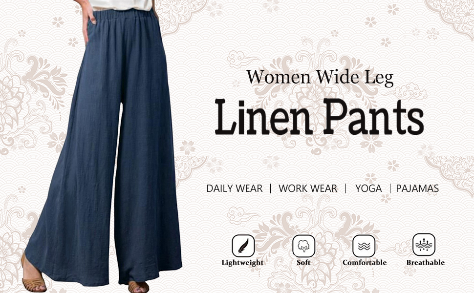 High Elastic Waist Palazzo Trousers