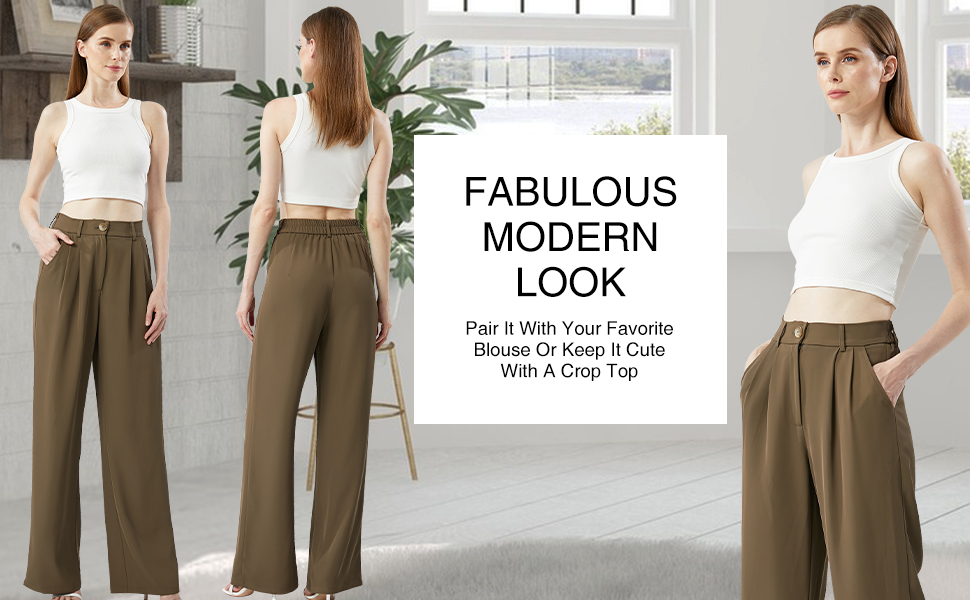 wide leg pants woman