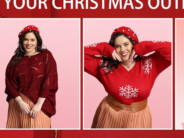 plus size chritmas sweater