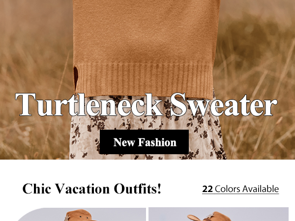 Long Sleeve Turtle Neck Sweater