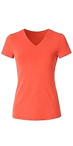 summer tees, v neck short sleeve tee, womens cotton tee