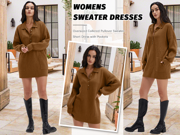 WOMENS SWEATER DRESSES