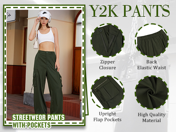 high waisted cargo pant