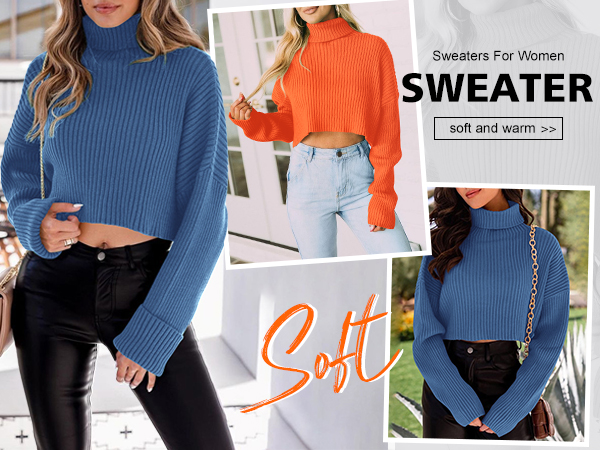 long sleeve sweaters for women lightweight pullover womens cropped sweater