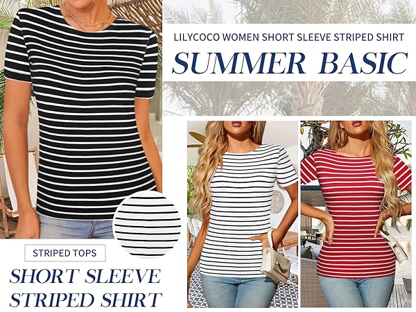 Short Sleeve Striped shirts