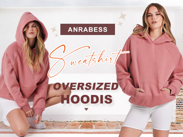 Women Hoodies Fleece Oversized Sweatshirt