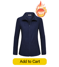 polar fleece zip up jackets women