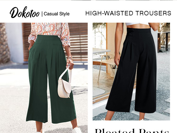 wide leg suit pants