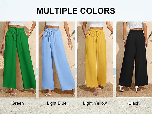 women casual wide leg pants