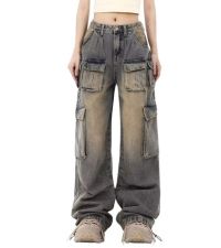 high waist cargo pants