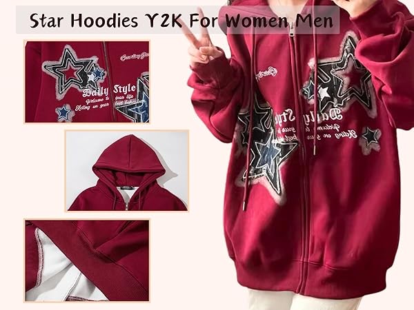 star hoodie y2k