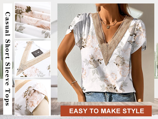 Floral print Loose Fit T-shirts