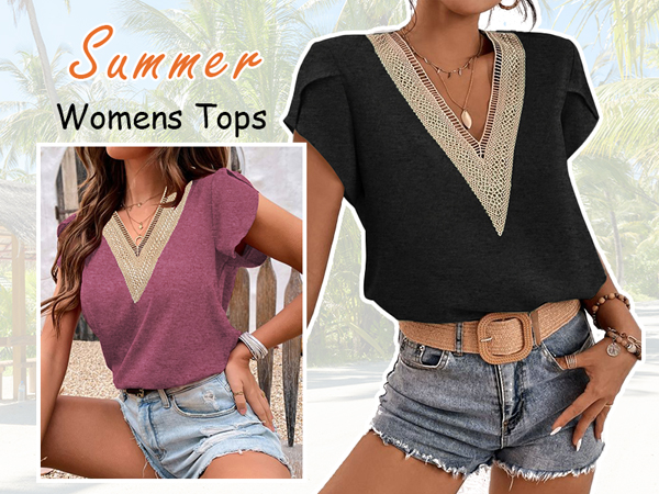 summer casual tops for women