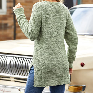 high low hem tunic sweaters for women