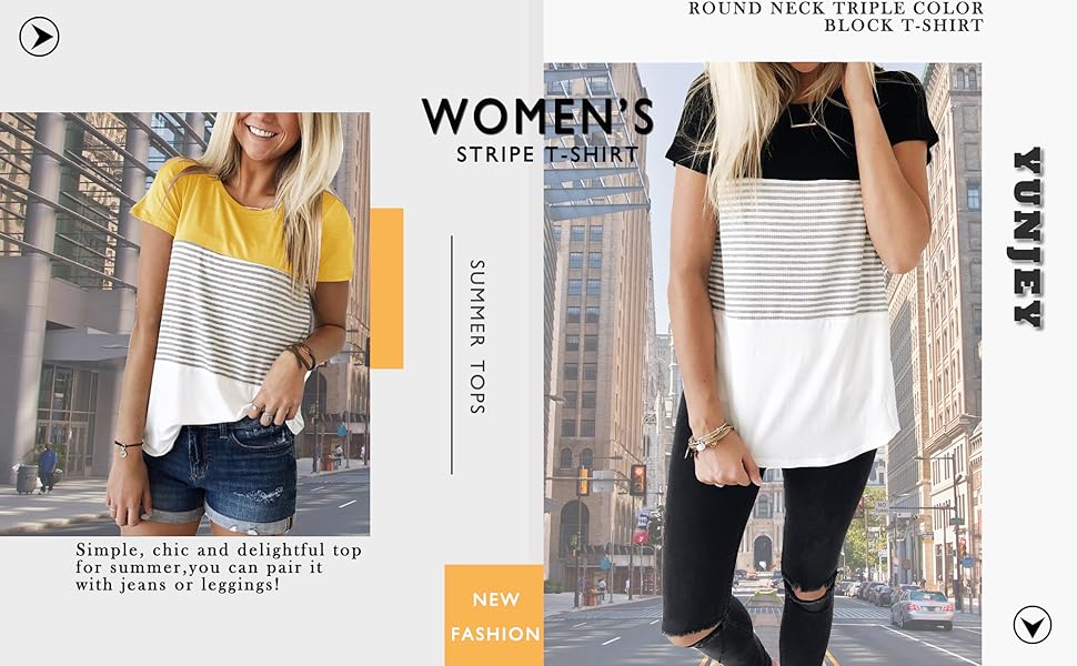 womens stripe T-shirts