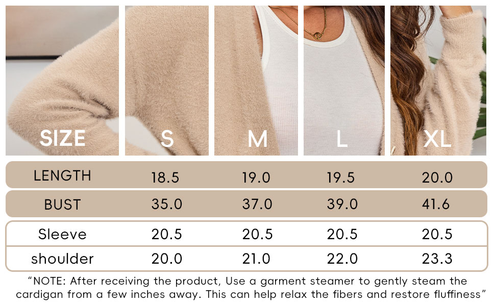 Cardigan Size