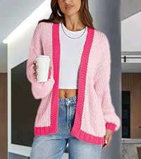 Color Block Cardigan Sweaters