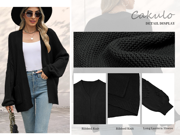 chunky cardigan sweaters for women fall fashion 2024 oversized knit cardigans with pockets