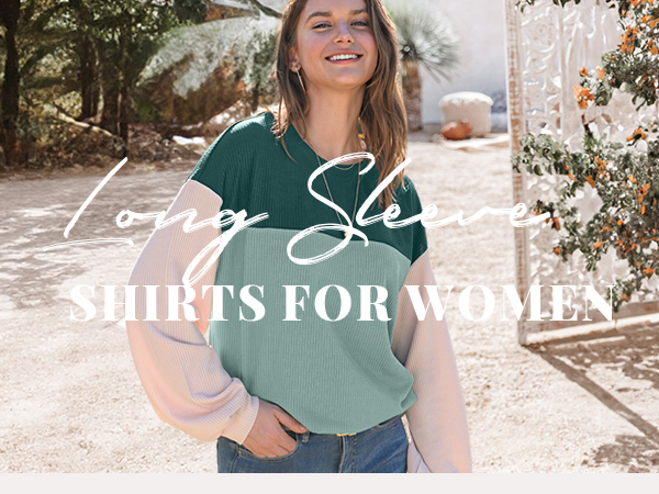 long sleeve shirts for women