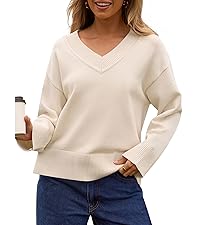 V Neck Oversized Sweaters