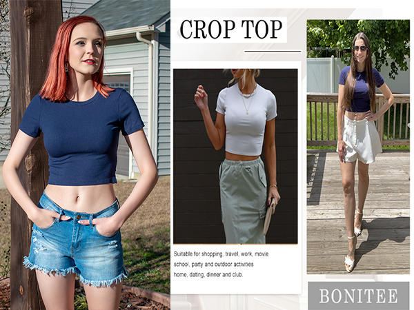 womens cropped tops