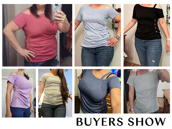 womens cold shoulder tops