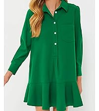 long sleeve button up dress