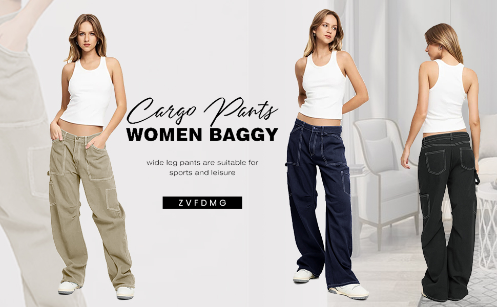 High Waist Stretch Cargo Pants