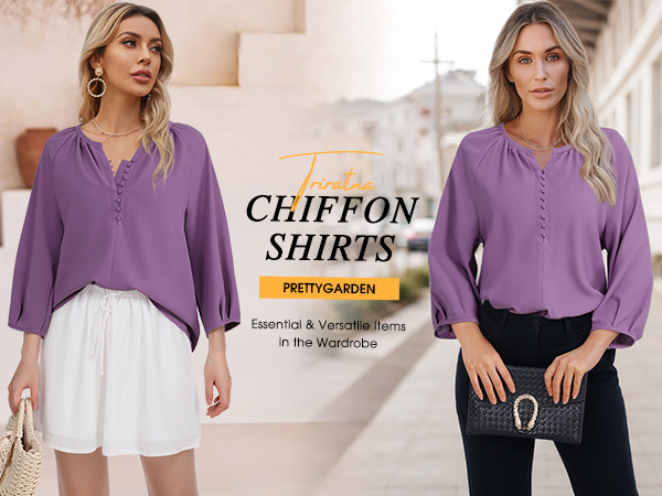 purple summer fashion shirts for women 2024 trendy womens blouses dressy casual button down shirts