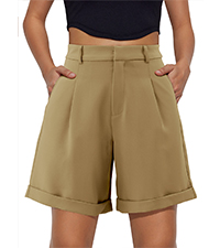 women wide leg cargo shorts