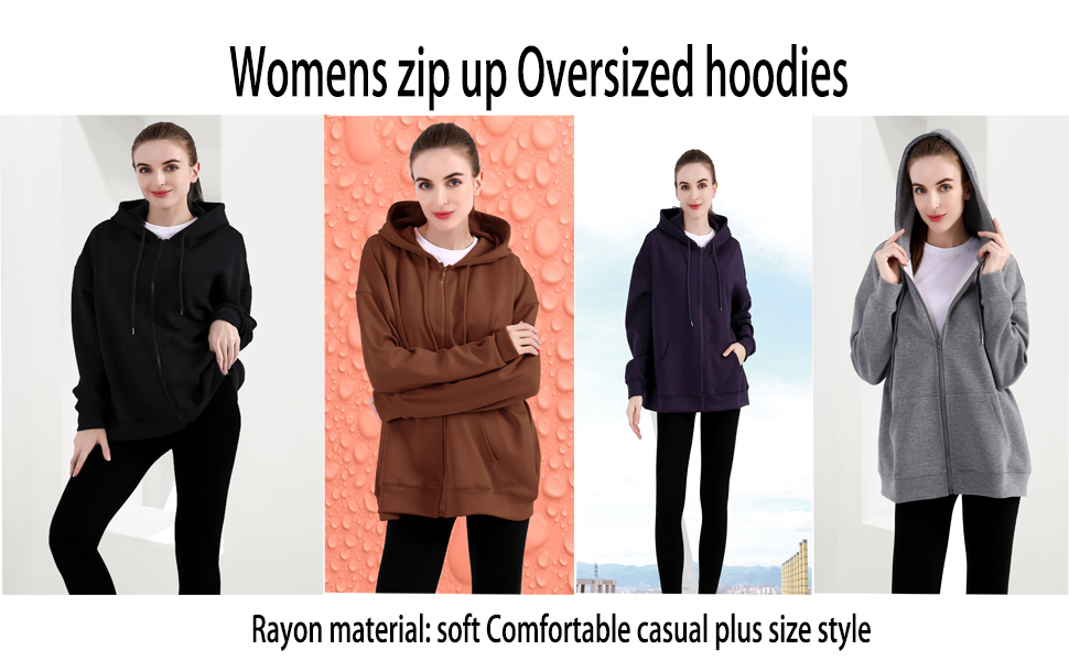 womens oversized muti colours hooides 