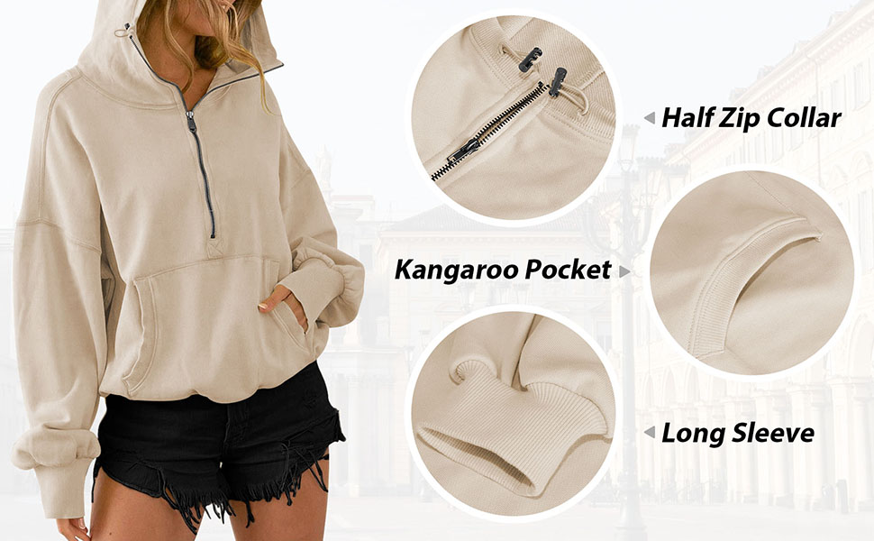 Half Zip Hoodies