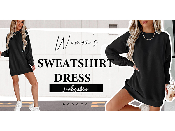 womens sweatshirt dress