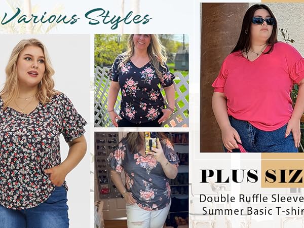 plus size ruffle shirt