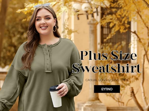 plus size long sleeve top