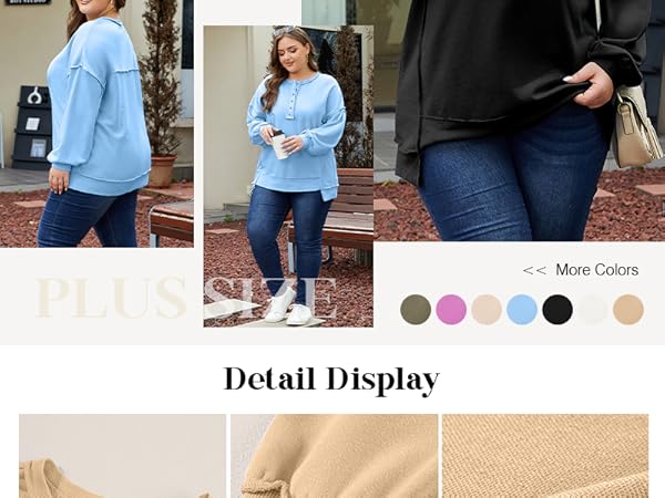 plus size sweatshirt