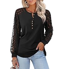 lace sleeve tops