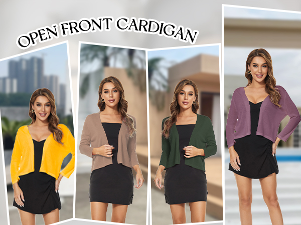 open front cardigan