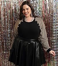 PLUS SIZE SEQUIN TOP