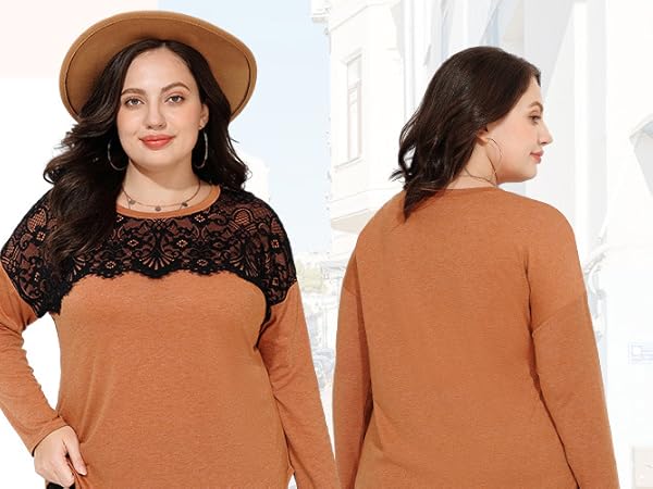 plus size fall top