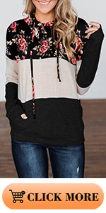 women floral hoodie