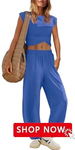 Two Piece Outfits Summer Matching Set Cap Sleeve Crop Tops Wide Leg Pant Sets Casual Tracksuit