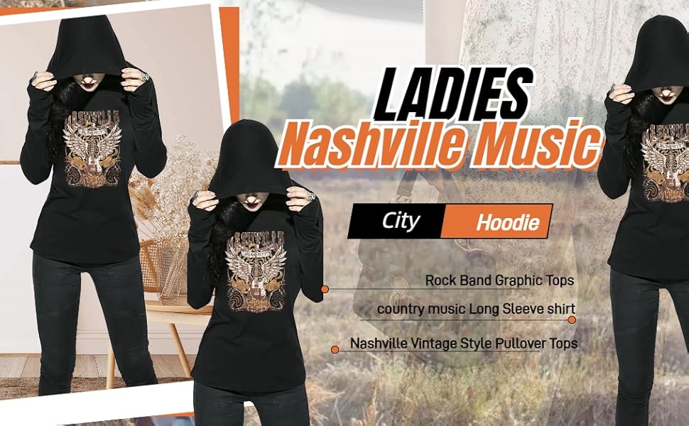 Nashville Music City Hoodie Shirt