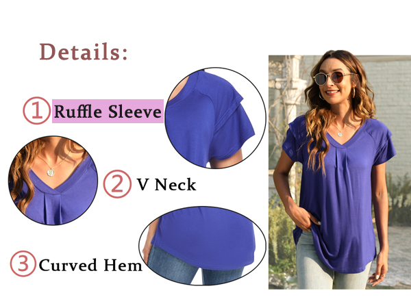 Ruffle Sleeve T-Shirts