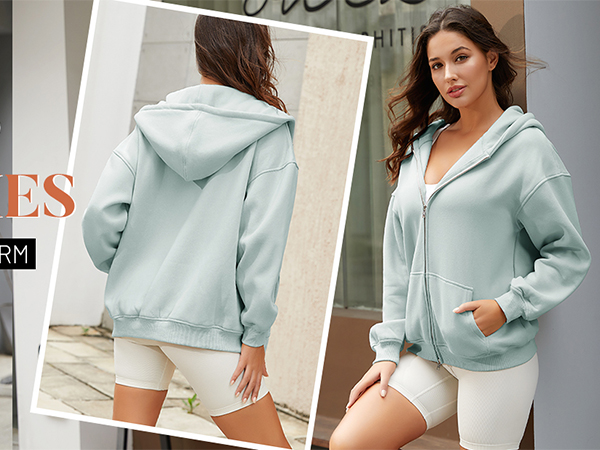 zip up hoodie sweatshirts for women