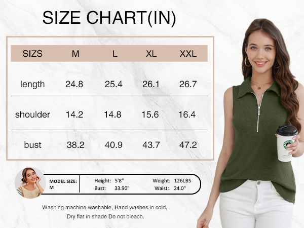 sleeveless tops for women