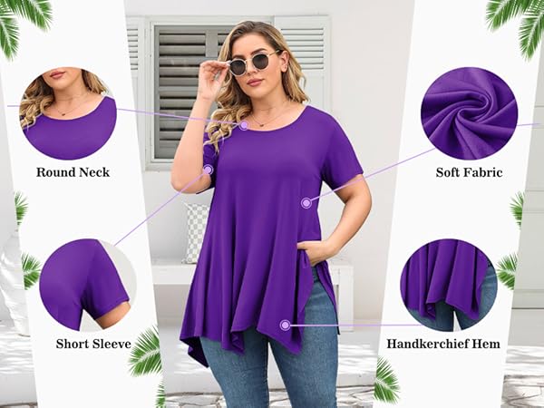 tunic tops for women loose fit