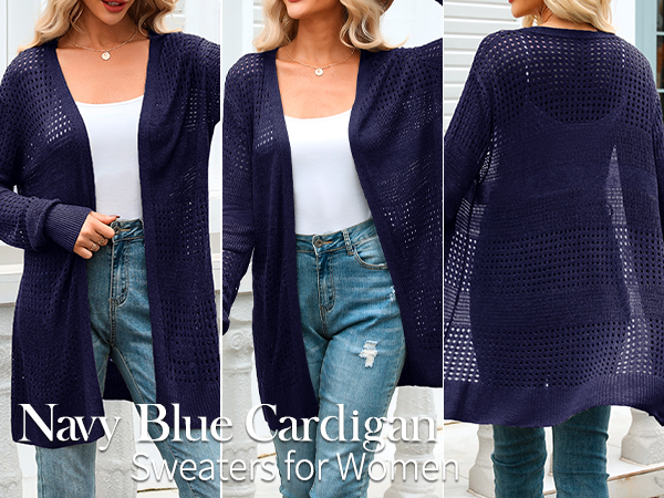 navy blue cardigan for women