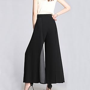 womens High Waist Palazzo Dressy Pants