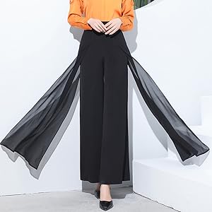 womens High Waist Palazzo Dressy Pants